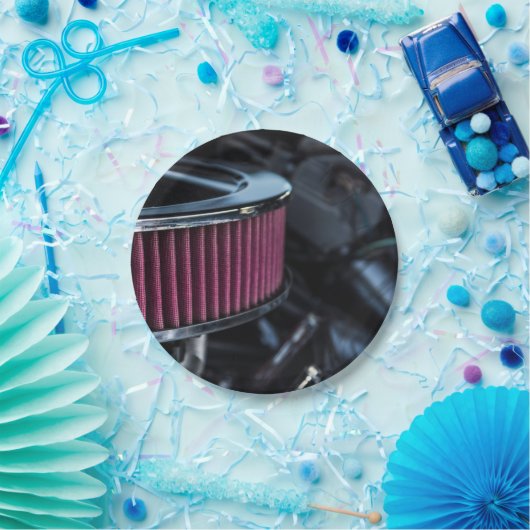 Assiettes En Carton Entrée d'air Chrome (Fête)