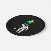 Assiettes En Carton Entrepreneur principal astronaute, Blocs de constr (Angle)