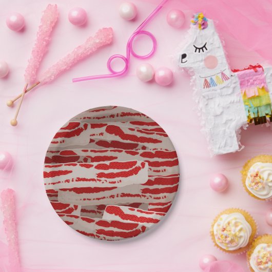 Assiettes En Carton Enveloppez-Le Dans Bacon ! (Fête)