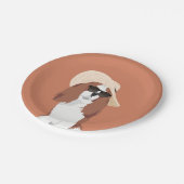 Assiettes En Carton Épagneul cavalier du Roi Charles de vacances (Angle)