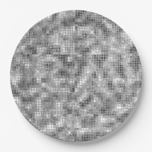 Assiettes En Carton Épersion d'argent (Devant)