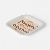 Assiettes En Carton Épice citrouille & Tout Nice (Angulaire)