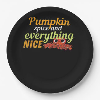 Assiettes En Carton Épice citrouille & Tout Nice Halloween Basic De