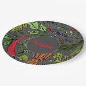 Assiettes En Carton Épices motif nom personnalisé plaques de papier gr (Angle)