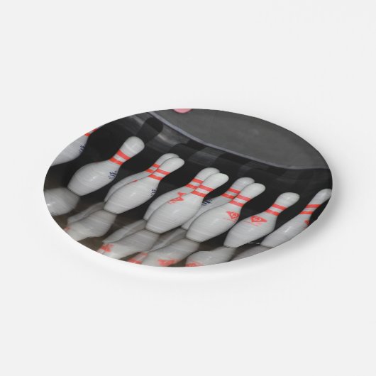 Assiettes En Carton Épingle de Bowling (Angle)