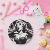 Assiettes En Carton Épingle d'horreur vintage (Fête)