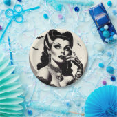 Assiettes En Carton Épingle Goth vintage (Fête)