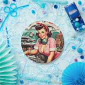 Assiettes En Carton Épingle mécanique mignonne (Fête)