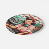 Assiettes En Carton Épingle mécanique mignonne (Angle)