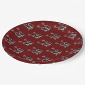 Assiettes En Carton Épingles argentés (Angle)