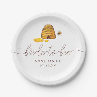 Assiettes En Carton Épouse à Bee