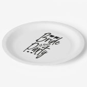 Assiettes En Carton Épouse De La Plaque Papier Du Parti (Angle)