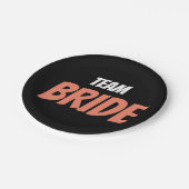 Assiettes En Carton Épouse d'équipe (Angle)