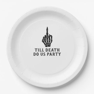 Assiettes En Carton Épouse ou meurs, jusqu'à ce que la mort nous sépar