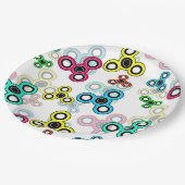 Assiettes En Carton Épouses multicolores (Angle)