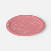 Assiettes En Carton Équations et formules en mathématiques roses (Angle)