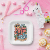 Assiettes En Carton Équipage de couture 2024 Vacances été Plage Voyage (Fête)