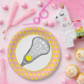 Assiettes En Carton Équipe de crosse de filles Red (Fête)