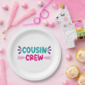 Assiettes En Carton Équipe de Cute Cousin (Fête)