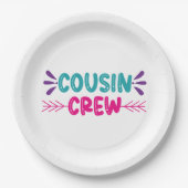 Assiettes En Carton Équipe de Cute Cousin (Devant)