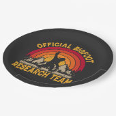 Assiettes En Carton Équipe de recherche originale de Bigfoot (Angle)