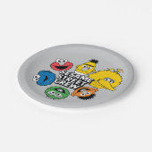 Assiettes En Carton Équipe de Sesame Street (Angle)