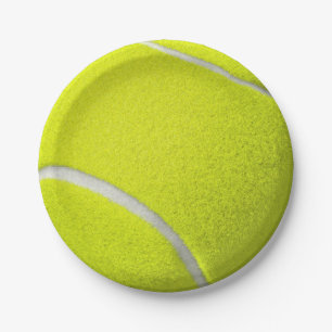 Assiettes En Carton Équipe De Tennis Ball Yellow Sports