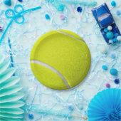 Assiettes En Carton Équipe de tennis de balle jaune (Fête)