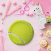 Assiettes En Carton Équipe de tennis de balle jaune (Fête)