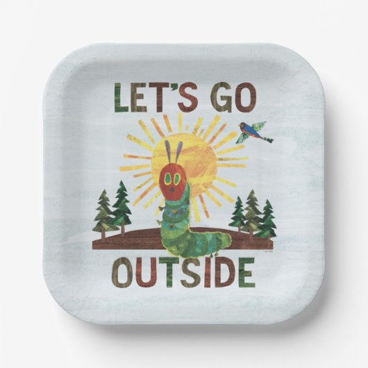 Assiettes En Carton Eric Carle | Allons dehors (Recto)