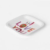 Assiettes En Carton Eric Carle | Caterpillar I Love You (Angulaire)