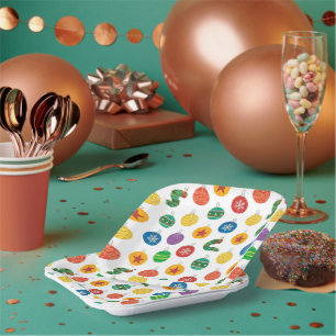 Assiettes En Carton Eric Carle   Caterpillar Motif de Noël