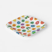 Assiettes En Carton Eric Carle | Caterpillar Motif de Noël (Angulaire)