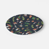 Assiettes En Carton Eric Carle | Motif Bugs et Champignons (Angle)