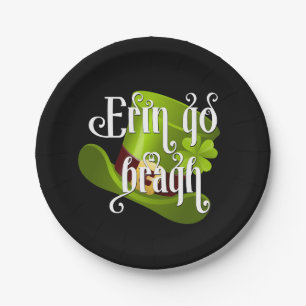 Assiettes En Carton Erin go Bragh St. Patrick's Day Party
