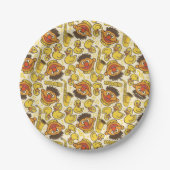 Assiettes En Carton Ernie et le Motif en caoutchouc Duckie (Devant)