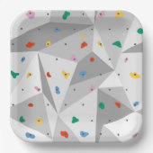 Assiettes En Carton Escalade de mur rocheux (Recto)