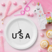 Assiettes En Carton ESCALADE montagneuse des États-Unis (Fête)