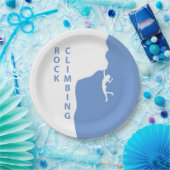 Assiettes En Carton Escalade rock (Fête)