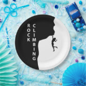 Assiettes En Carton Escalade rock (Fête)