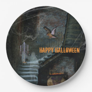 Assiettes En Carton Escalier suspendu Halloween