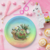 Assiettes En Carton Escargot de l'étang (Fête)