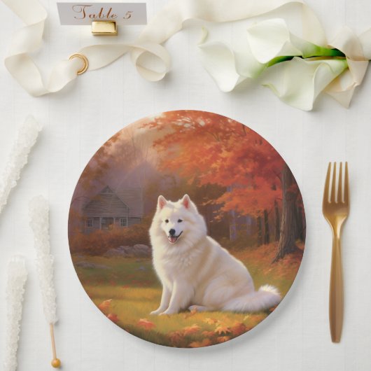 Assiettes En Carton Eskimo américain en automne Leaves automne inspiré (Mariage)