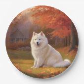 Assiettes En Carton Eskimo américain en automne Leaves automne inspiré (Devant)