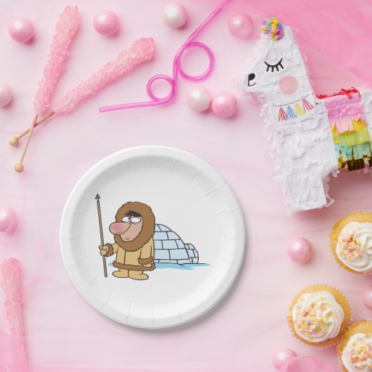 Assiettes En Carton Eskimo Et Igloo (Fête)