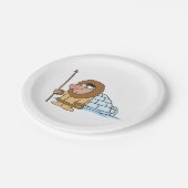 Assiettes En Carton Eskimo Et Igloo (Angle)