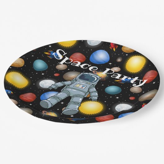 Assiettes En Carton Espace (Angle)