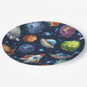 Assiettes En Carton Espace (Angle)