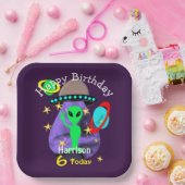 Assiettes En Carton Espace Alien Espace extra-atmosphérique Mare Anniv (Fête)