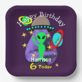 Assiettes En Carton Espace Alien Espace extra-atmosphérique Mare Anniv (Recto)